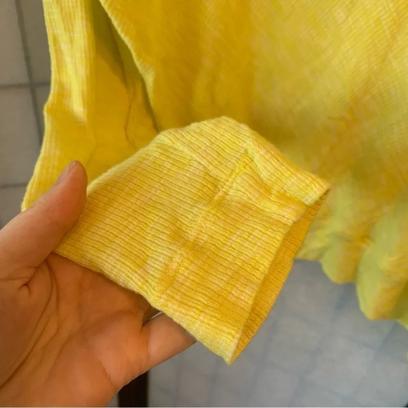 Anthropologie Damiana Pullover Slouchy Yellow Knit S - Picture 9 of 9